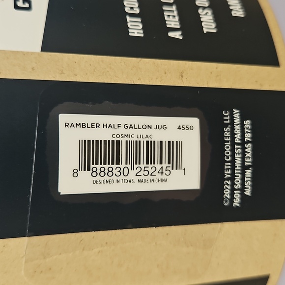 Yeti Rambler Half Gallon Jug - Black and Lavender - Picture 4 of 4